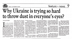 Why Ukraine is trying so hard to throw dust in everyone's eyes? Article by Kwan Ogyampa