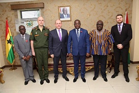RUSSIAN AMBASSADOR CALLS ON MINISTER OF DEFENSE OF GHANA RUSSIAN AMBASSADOR CALLS ON MINISTER OF DEFENSE OF GHANA