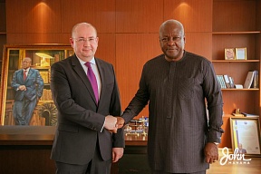 RUSSIAN AMBASSADOR RECEIVED BY PRESIDENT-ELECT OF THE REPUBLIC OF GHANA RUSSIAN AMBASSADOR RECEIVED BY PRESIDENT-ELECT OF THE REPUBLIC OF GHANA